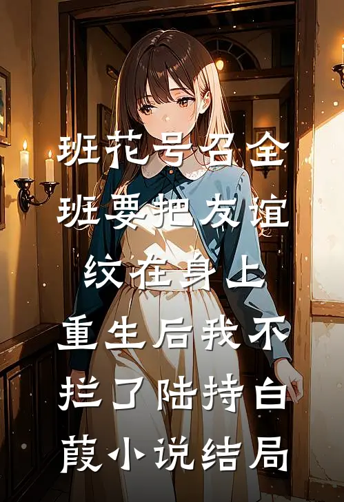 班花号召全班要把友谊纹在身上，重生后我不拦了陆持白葭小说结局