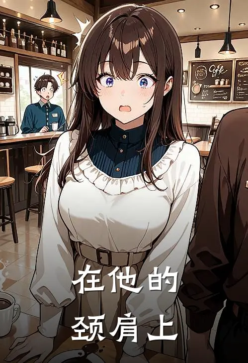 在他的颈肩上