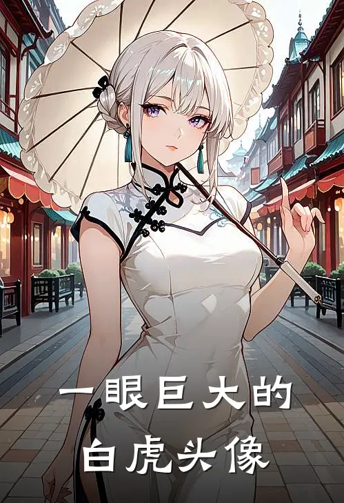 一眼巨大的白虎头像