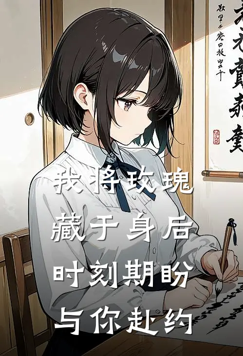 我将玫瑰藏于身后时刻期盼与你赴约