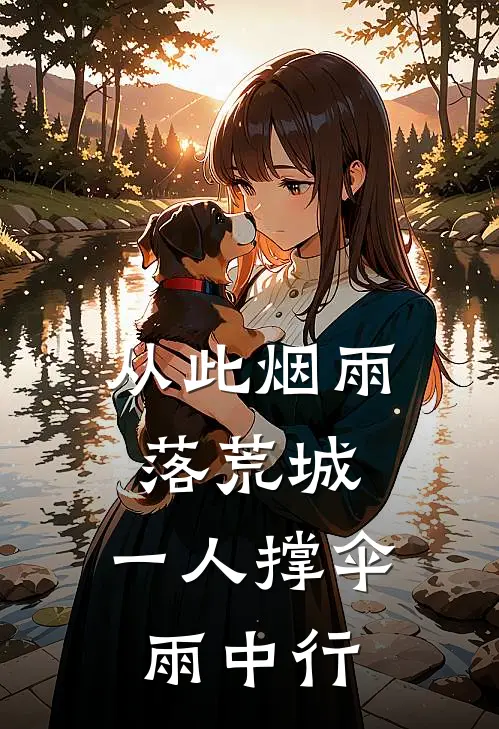 从此烟雨落荒城,一人撑伞雨中行