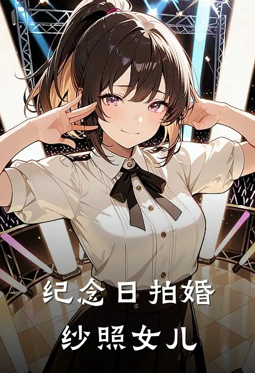 纪念日拍婚纱照女儿