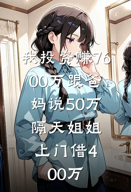 我投资赚7600万跟爸妈说50万,隔天姐姐上门借400万